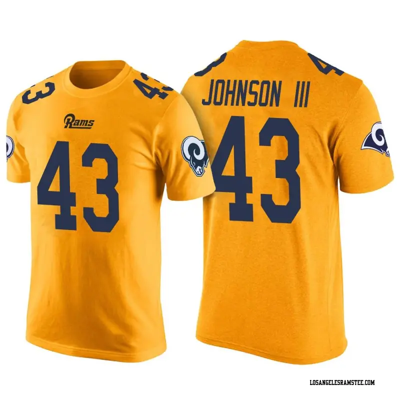 Youth Los Angeles Rams ＃43 John Johnson III Yellow Color Rush T-Shirt